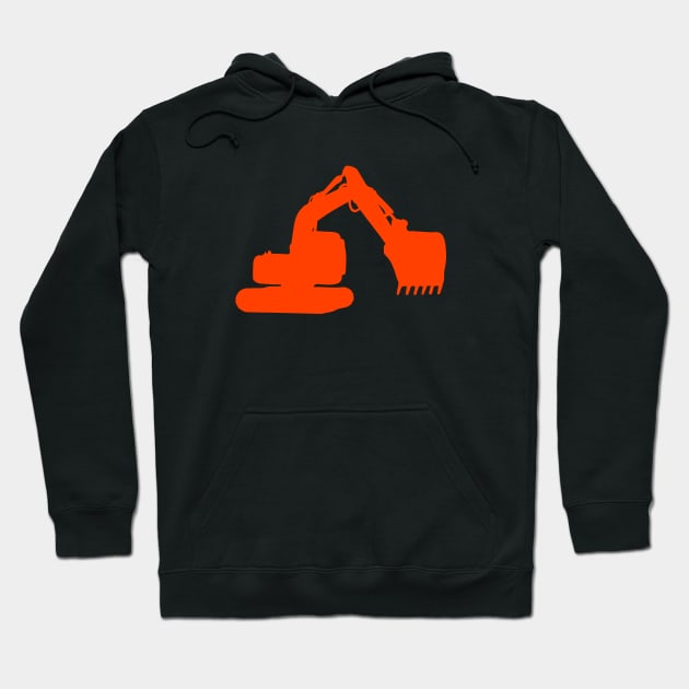 excavator Hoodie by Huggy Mauve